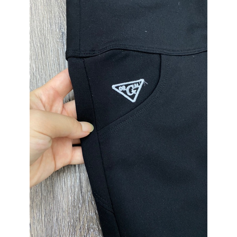 Quần legging chấm 3 cúc