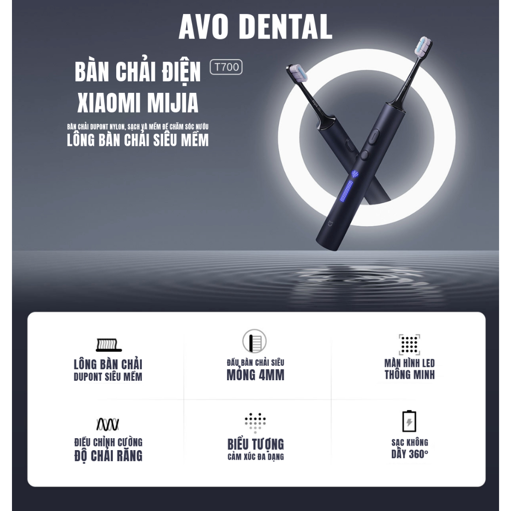 Bàn chải điện Xiaomi T700 T500 T300 - Tăm nước Xiaomi MEO701 - Xiaomi Mijia