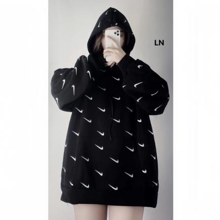 Áo Hoodie Nike Nam Nữ Họa Tiết Logo In Full Toàn Thân - Áo Hoodie Nike Chất Liệu Nỉ Bông Form Dáng Unisex Cực Hot Tr2023