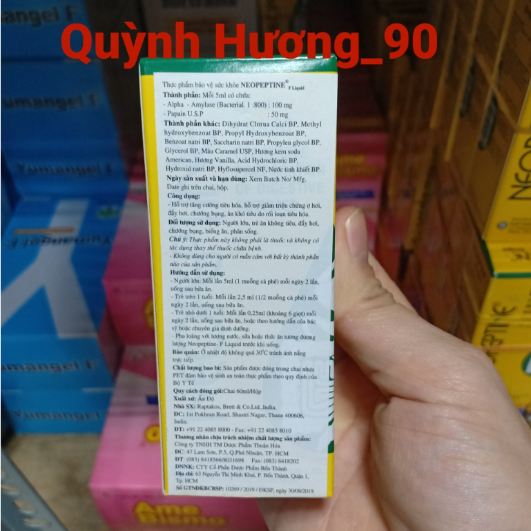 Men tiêu hóa NEOPEPTINE DROPS 15ml giúp giảm chướng bụng,đầy hơi ở trẻ nhỏ