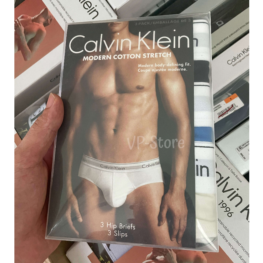 Quần lót nam tam giác Calvin Klein Briefs 3-Pack chính hãng