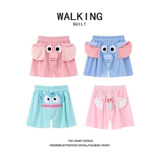 SẴN 1 Cá 1 Voi Xanh| Quần Short Pyjama Voi Xanh, Voi Hồng, Cá, Heo Dễ Thương Ngộ Nghĩnh