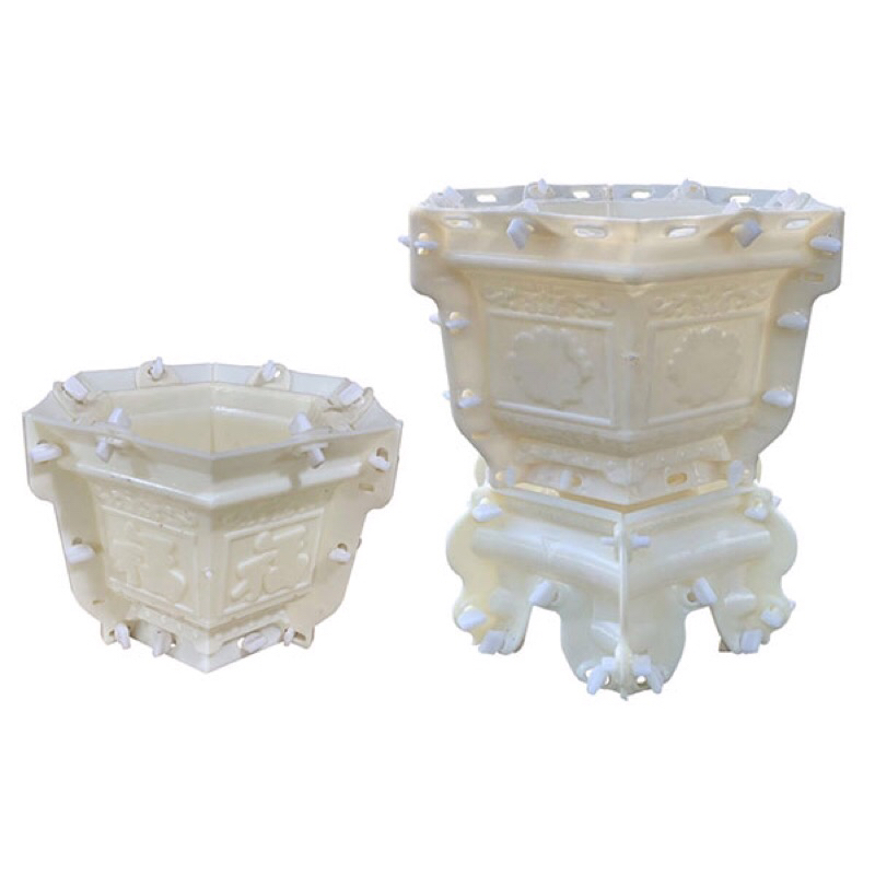 Khuôn chậu lục giác 30 mẫu hoa