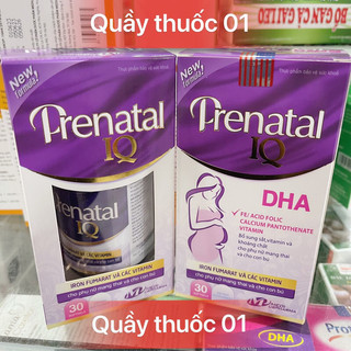 Prenatal IQ bổ sung sắt vitamin cho bà bầu 30 viên