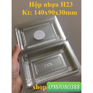 Combo 1000 khay nhựa H23 đựng đồ ăn vặt nem chua, sushi, bánh…