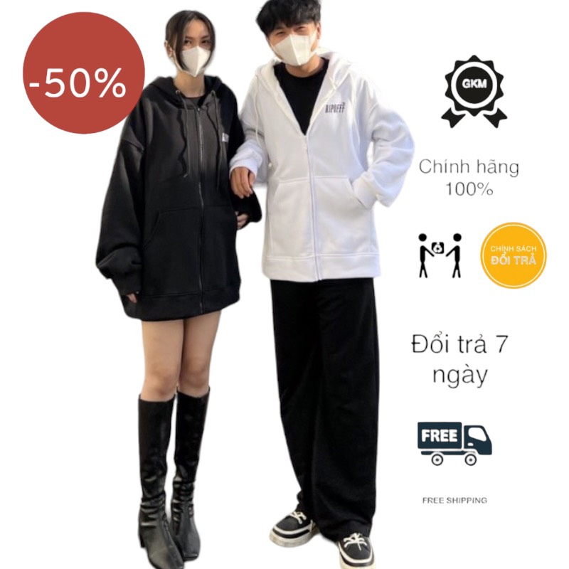 Áo khoác hoodie nam nữ cặp khoá kéo zip chất nỉ bông dày mịn cao cấp unisex form rộng tp874 bao đẹp mới