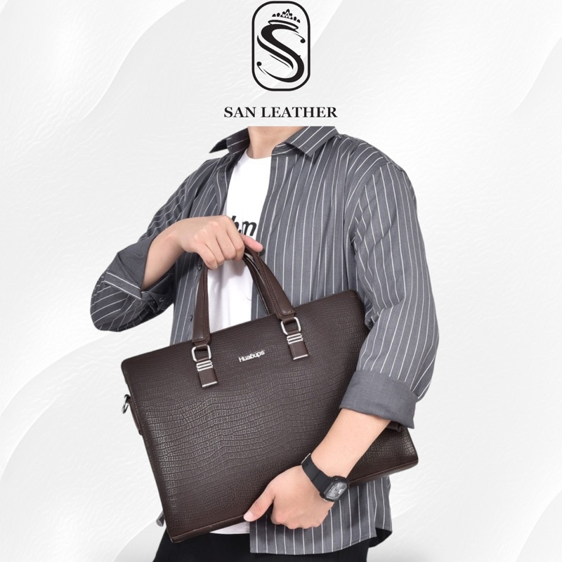Cặp Da Công Sở Nam Nữ San Leather S09080