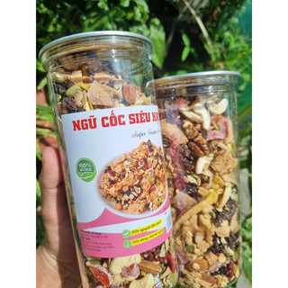 Granola siêu hạt ăn kiêng ngũ cốc giảm cân dinh dưỡng eat clean không đường - granola siêu hạt ngũ cốc