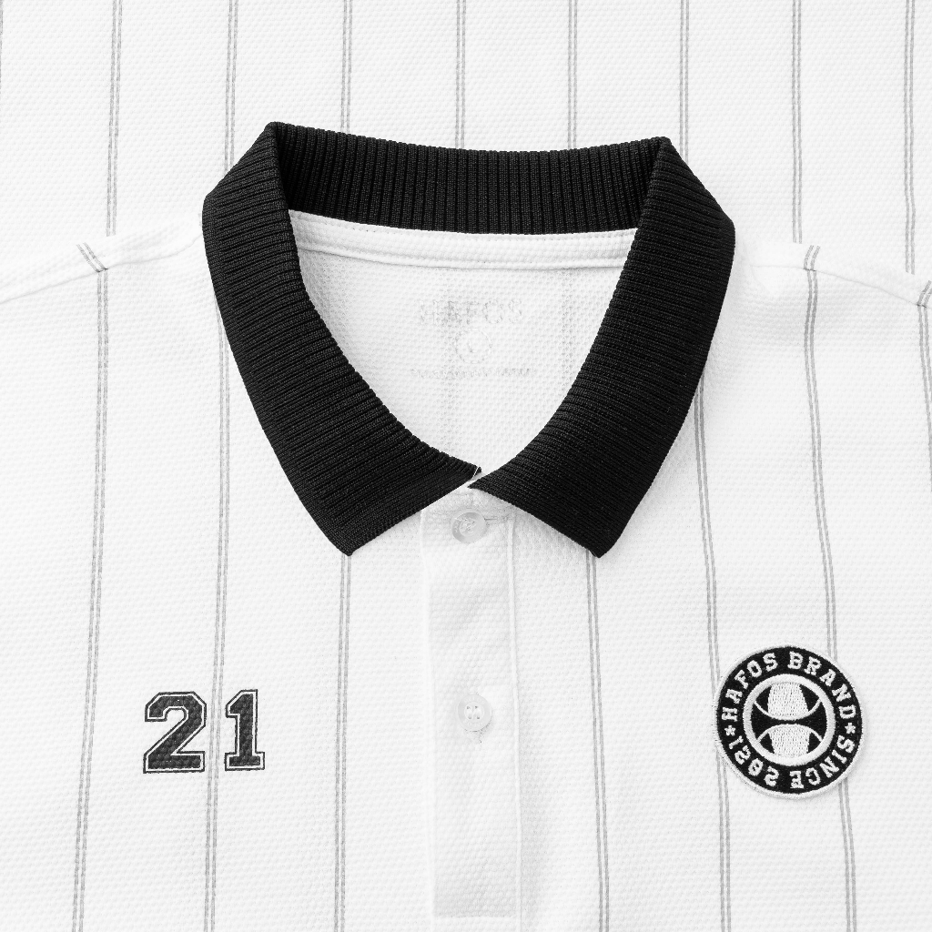 Áo polo nam HAFOS COBES vải Cotton dệt Waffle cao cấp