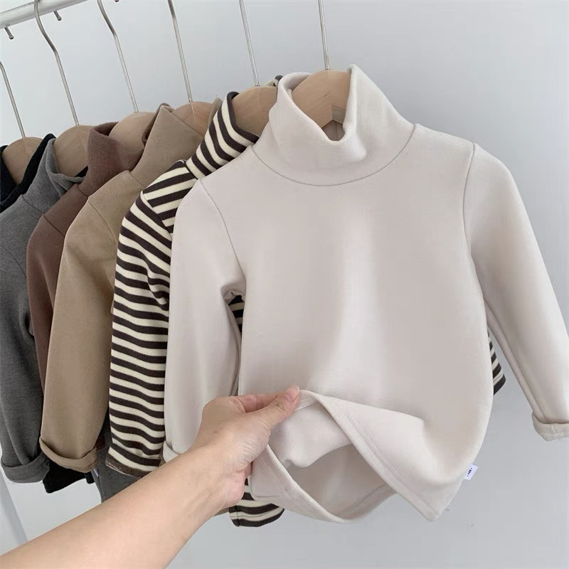 Áo Dài Tay Bé Gái Bé Trai HML LÓT LÔNG CỰC ẤM Áo Giữ Nhiệt Cho Bé Size Đại Từ 10 Đến 40 Kg