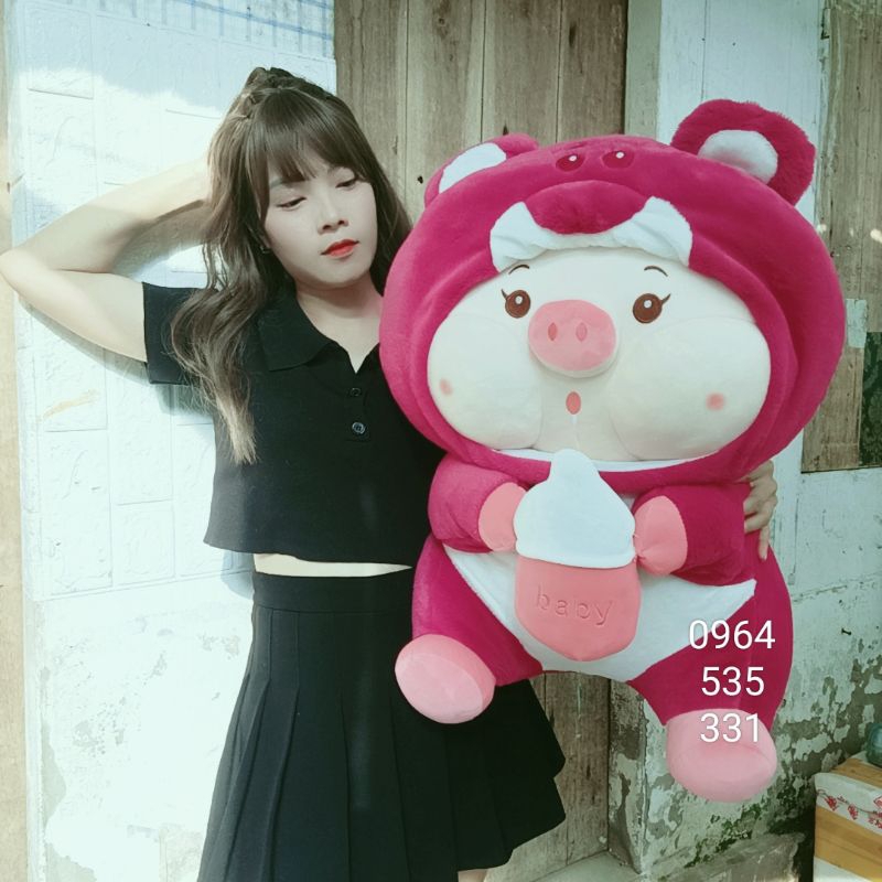 Gấu bông,heo dâu coslay