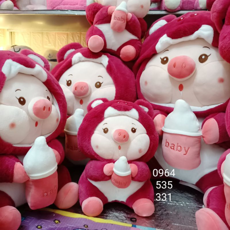 Gấu bông,heo dâu coslay