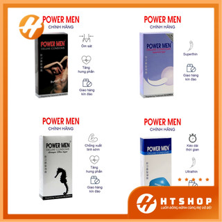 Bao Cao Su Power Men Deluxe Condoms Super Thin - Longer - Viagra Type - Đã Mỏng Lại Kéo Dài Hộp 12 Bao - Hàn Quốc
