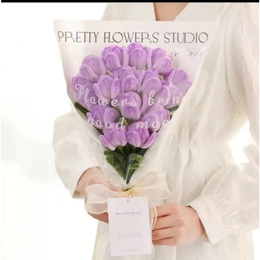 Hoa Tulip Derco Bằng Kẽm Nhung