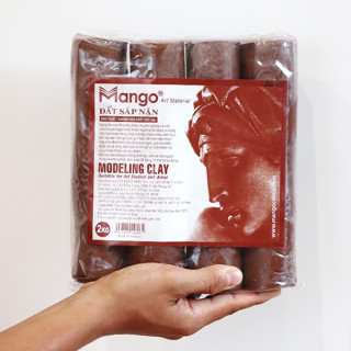 [the V] Đất sáp nặn, đất sét dầu, Modelling Clay tạo hình tượng, điêu khắc mỹ thuật hiệu MANGO - khối lượng 500gr/ 2kg