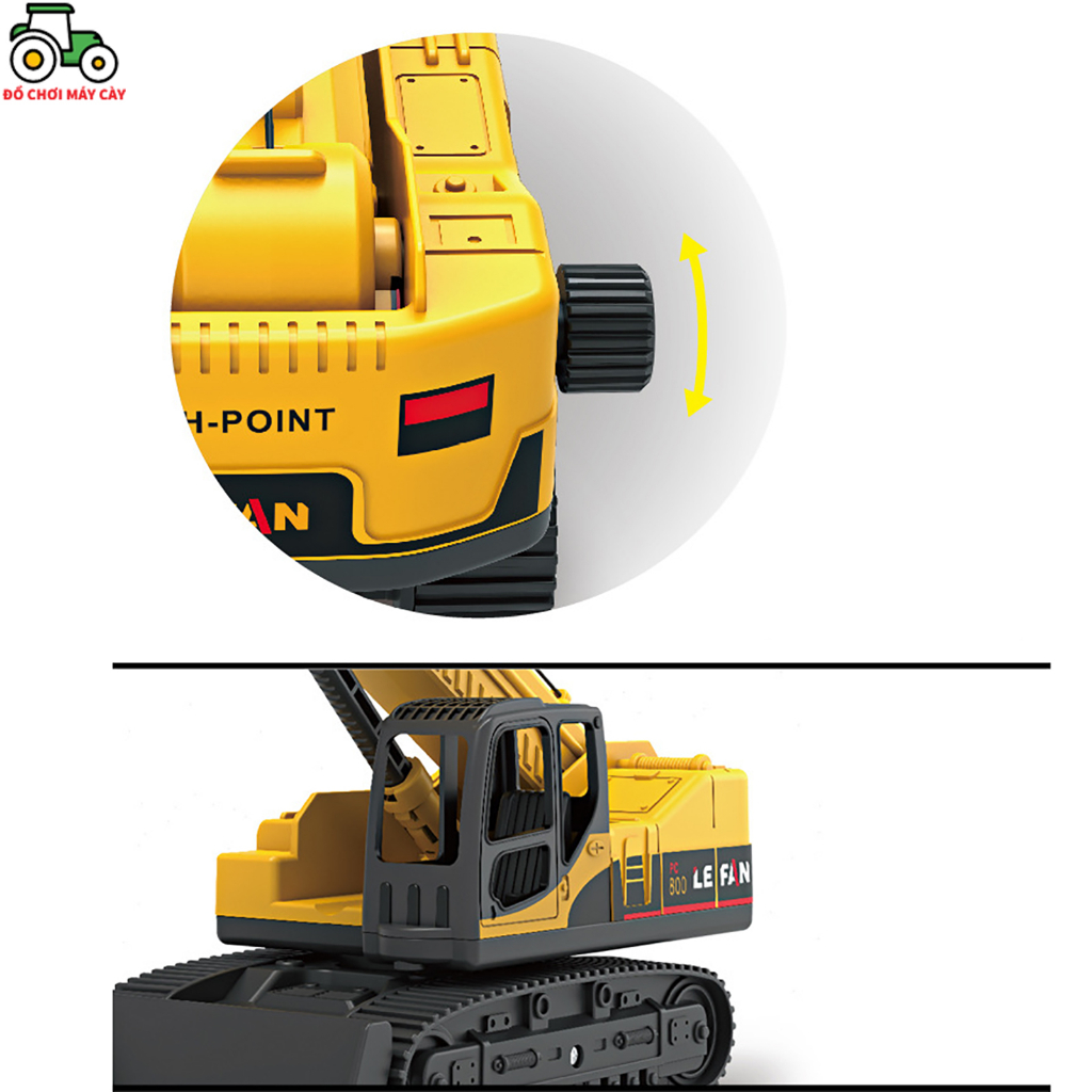 Xe cẩu kết hợp ủi – Chạy trớn, chiều dài tối đa lên đến 48cm; xe máy cày đồ chơi; xe công trình; MCT09