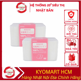 Bông Tẩy Trang Miniso Nhật Bản Hộp 1000 Miếng