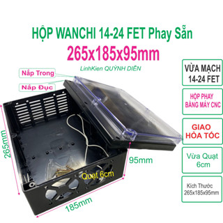 Hộp nhựa ABS Phay sẵn khoan sẵn WANCHI 265x185x95mm Linh Kiện Điện Tử QUỲNH DIỄN