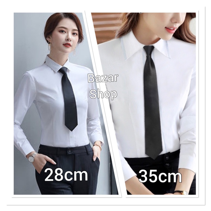 Cà vạt nữ dài 28cm và 35cm, Cà vạt nữ văn phòng