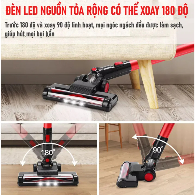 🔥Bảo hành 10 năm🔥Hút Bụi Cầm Tay Không Dây V-Series, Máy Hút Bụi Có Dây Cyclone Cực Mạnh Hút Siêu Mạnh