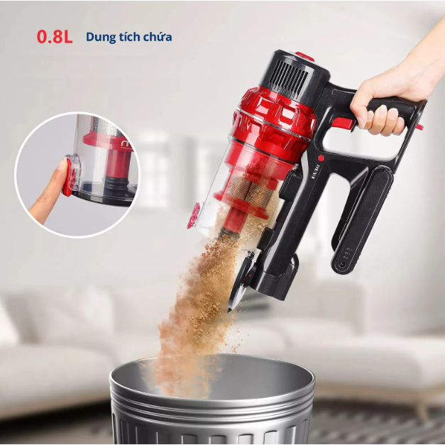 🔥Bảo hành 10 năm🔥Hút Bụi Cầm Tay Không Dây V-Series, Máy Hút Bụi Có Dây Cyclone Cực Mạnh Hút Siêu Mạnh