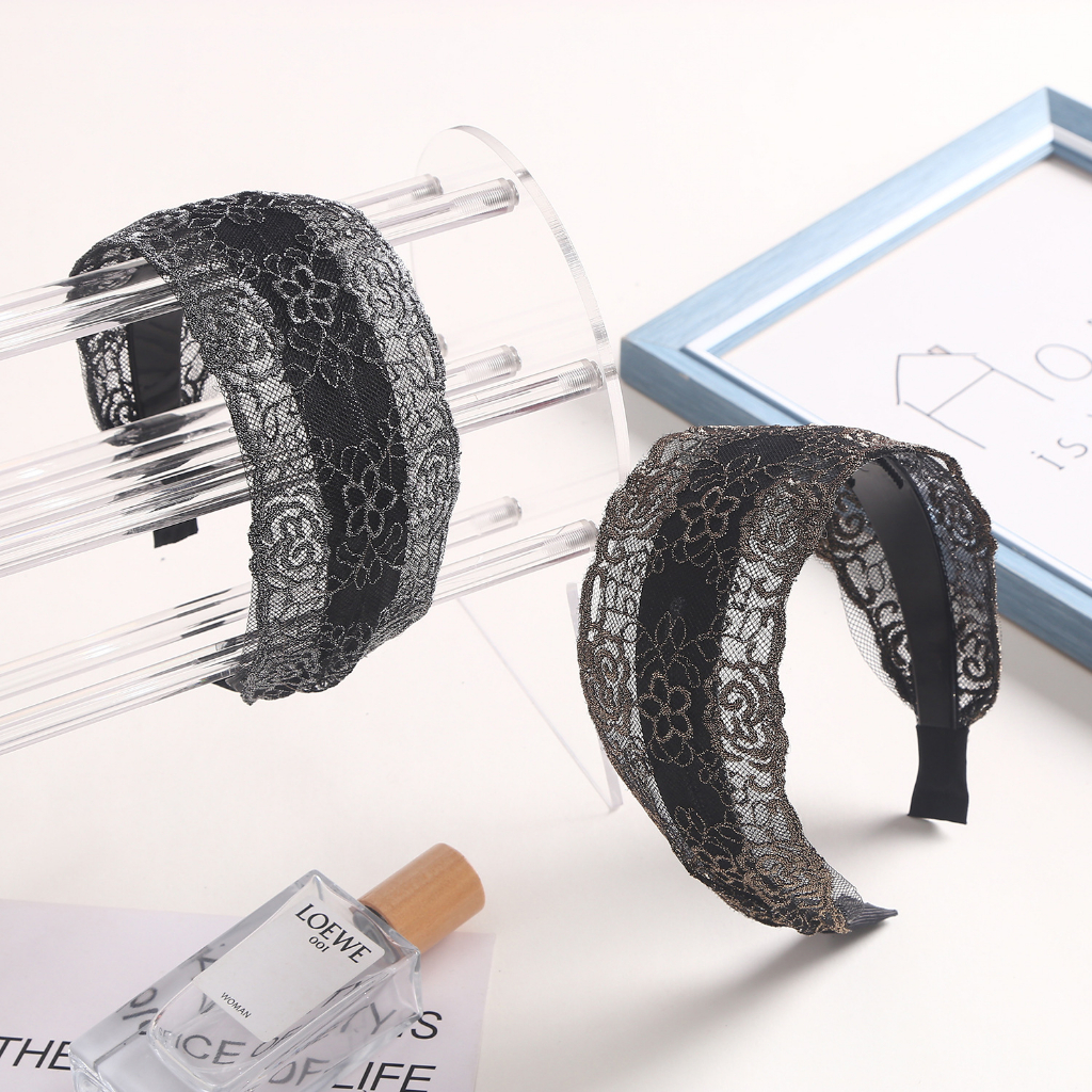 Bờm ren kim tuyến vintage bản to (Song An Eco)