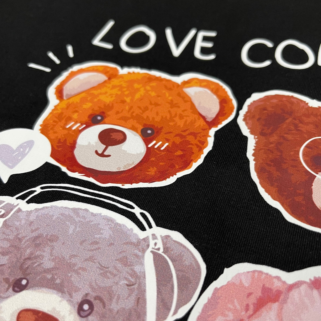 Áo Thun Babytee PANDA Form Vừa Cổ Tròn Cotton Mịn Co Dãn Hai Chiều có size dưới 63kg JINJIN BBT005