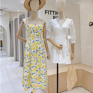 Đầm LEMONIE - Đầm 2 dây dáng dài