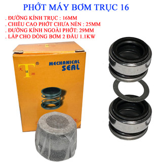 Phớt máy bơm trục 16 - Loại lùn - Dùng cho máy bơm nước