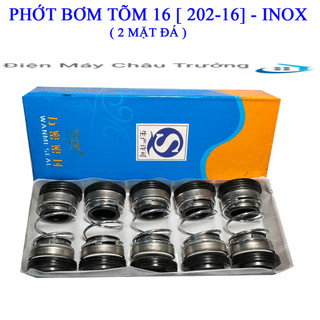 Phớt bơm tõm trục 16 - Inox không rỉ - 2 mặt đá 