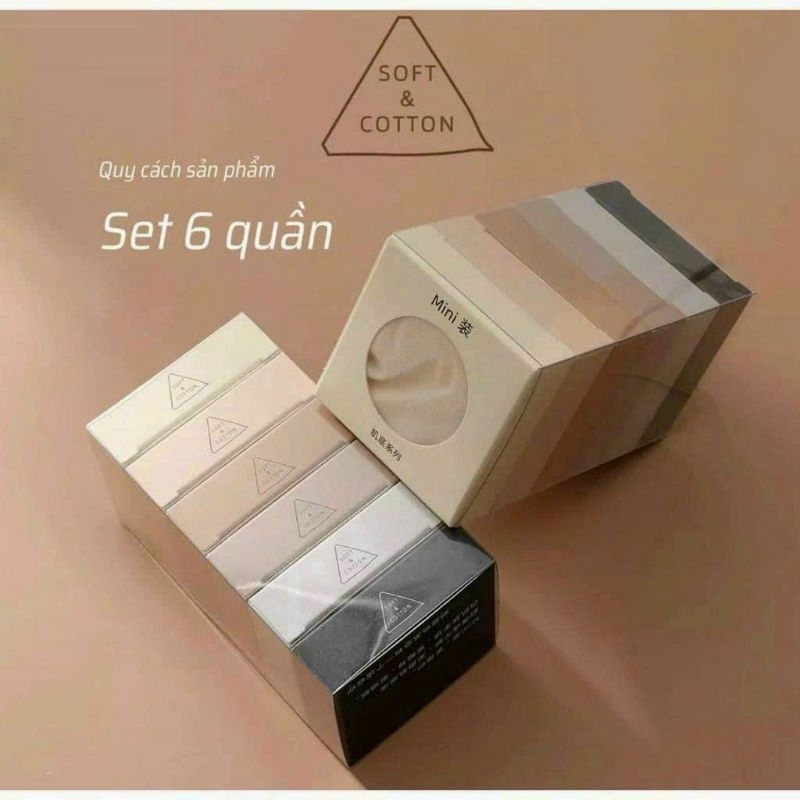 Combo 10 quần chip chất cotton kháng khuẩn siêu rẻ// Set 6 quần chip su thạch k đường may dưới 55kg