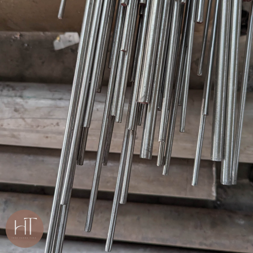 Trục Inox Đặc 304 - Inox Tròn Đặc 304 Phi 8, 8mm Dài 0.2m > 1,5m