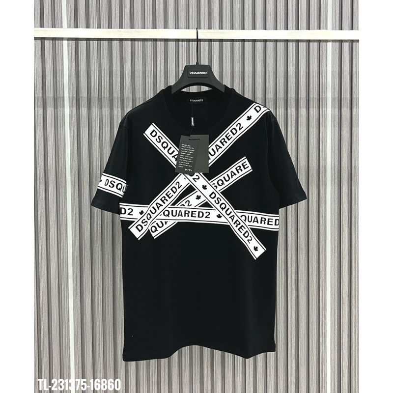 Áo phông nam DSQ chữ in đan chéo Cao Cấp - Áo Thun nam hàng Đẹp #Hot #2023