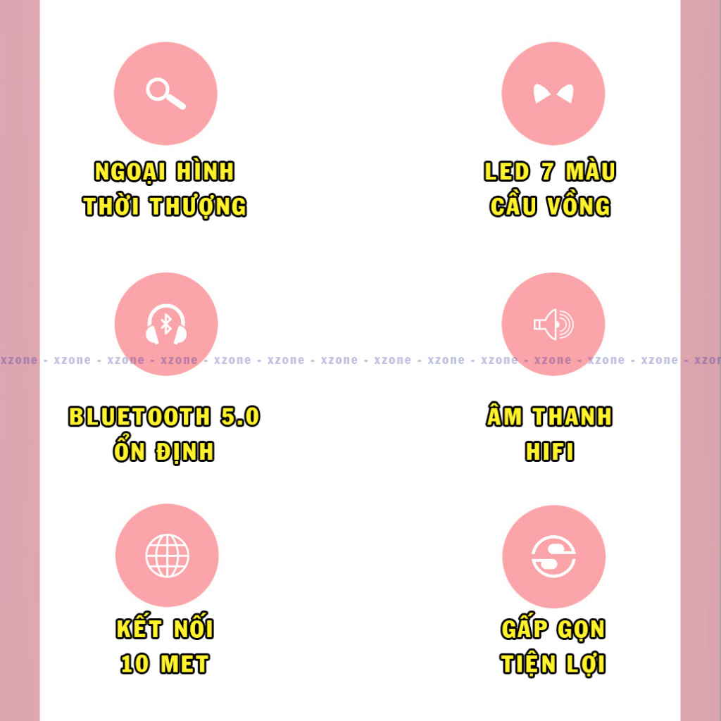 Tai nghe bluetooth Mèo chụp tai STN-28 không dây có mic gamming có led rgb cực đẹp