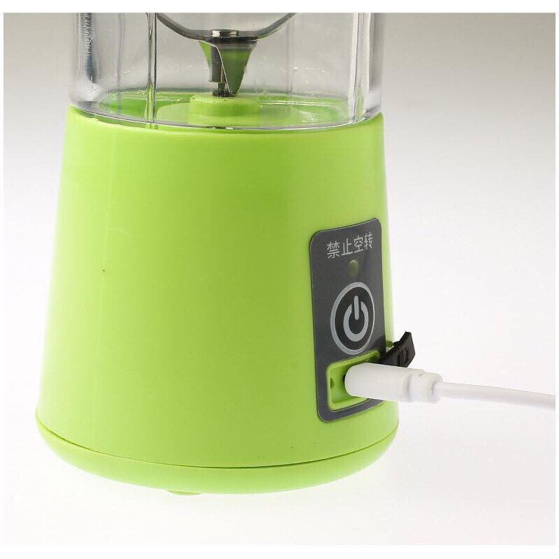 Máy Xay Sinh Tố Sạc Điện Cầm Tay 6 Lưỡi - Máy Xay Hoa Quả Mini Đa Năng