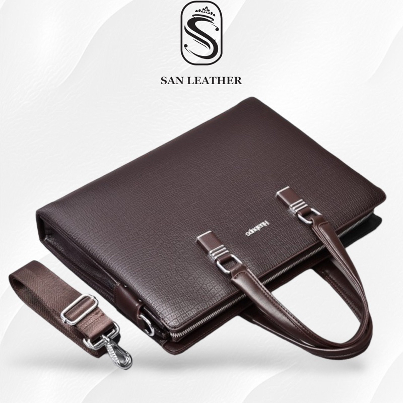 Cặp Da Công Sở Nam Nữ San Leather S09080