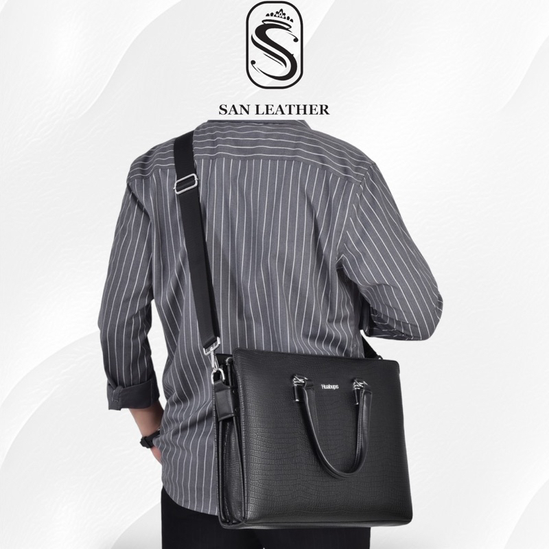 Cặp Da Công Sở Nam Nữ San Leather S09080