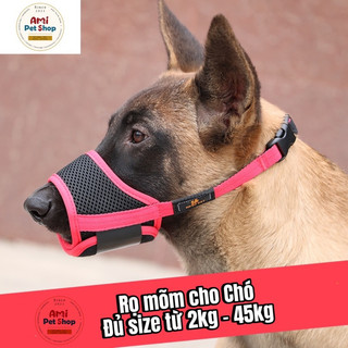 Rõ Mõm cho Chó - rọ mõm vải bao êm, đủ size từ chó con 2kg đến chó lớn 45kg