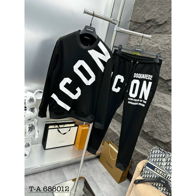 BỘ DSQ ICON CỔ TRÒN DÀI TAY