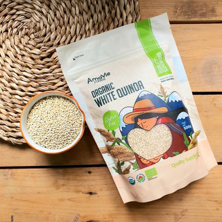 Hạt diêm mạch quinoa trắng hữu cơ Amavie Foods 500gr,tách lẻ 100gr