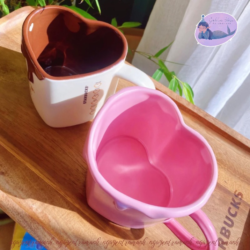 STARBUCKS LY SỨ MELTED HEART VALENTINE DAY 12OZ
