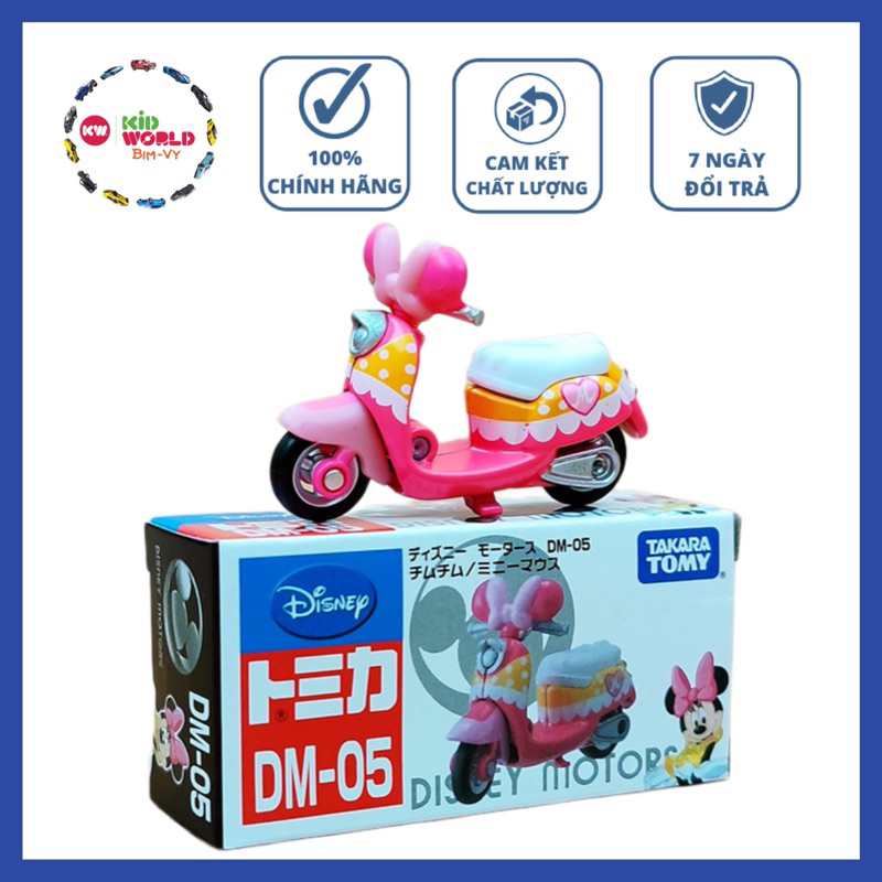Xe mô hình Tomica Box Disney Motors Vespa DM-05. MS: 742.