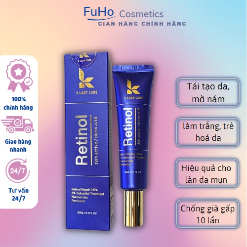 Kem dưỡng retinol 0.5% K Lady Care 30ml Giảm Mụn, Kiểm Soát Dầu Nhờn, Mờ Thâm Nám Hàn Quốc | BigBuy360 - bigbuy360.vn