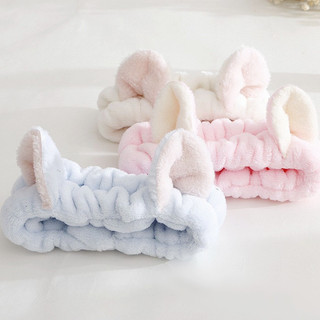 Băng đô rửa mặt nhiều mẫu dễ thương hình tai thỏ, mèo, mắt cua, gấu vải nhung nơ dành cho cả nam và nữ