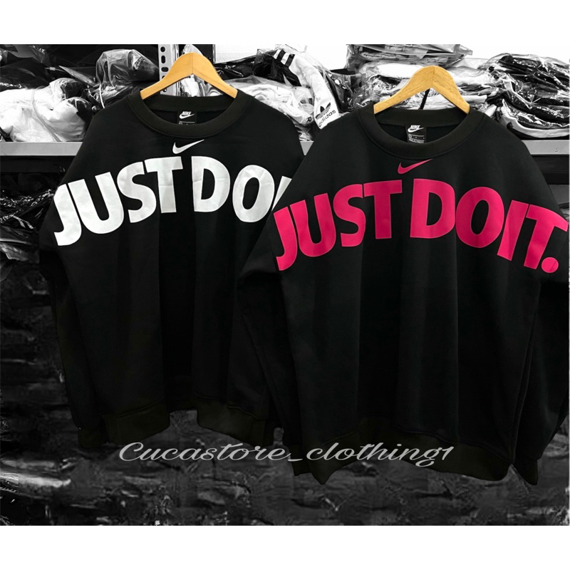Sweater N!ke Just do it phong cách cá tính mạnh mẽ, áo lạnh đà lạt xuất xịn