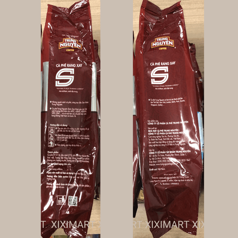 Combo 3 gói Cà phê rang xay Trung Nguyên chữ S bịch 500gr pha phin cà phê Chinh Phục Trung Nguyên Legend