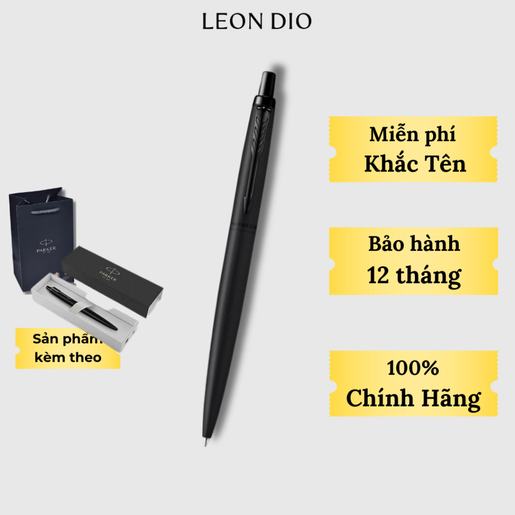 TẶNG KÈM GIFTSET - Bút Ký Tên Parker, Viết Bi Kí Cao Cấp Jotter XL X-MN Black BT TB6-2122657, Khắc Tên Chữ Miễn Phí