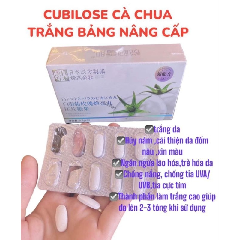 hộp màu xanh 30 v trắng da cubilose cà chua trắng mẫu mới hiệu quả gấp 10 loại xanh cũ