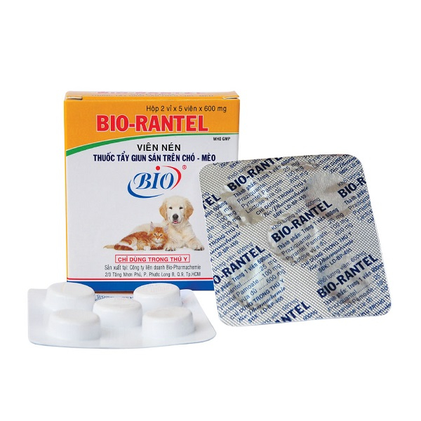 Tẩy Giun Cho Chó Mèo Bio Rantel - Viên Lẻ