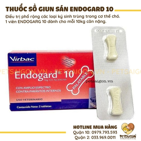 Tẩy Giun Cho Chó Dạng Viên Endogard 10